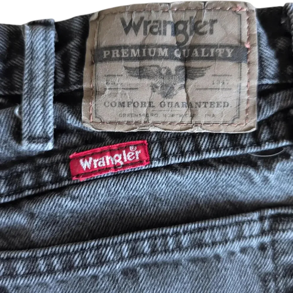 Wrangler Jeans‎ Mens 33x29 Gray Relaxed Fit Straight Leg 97601CB Denim Casual